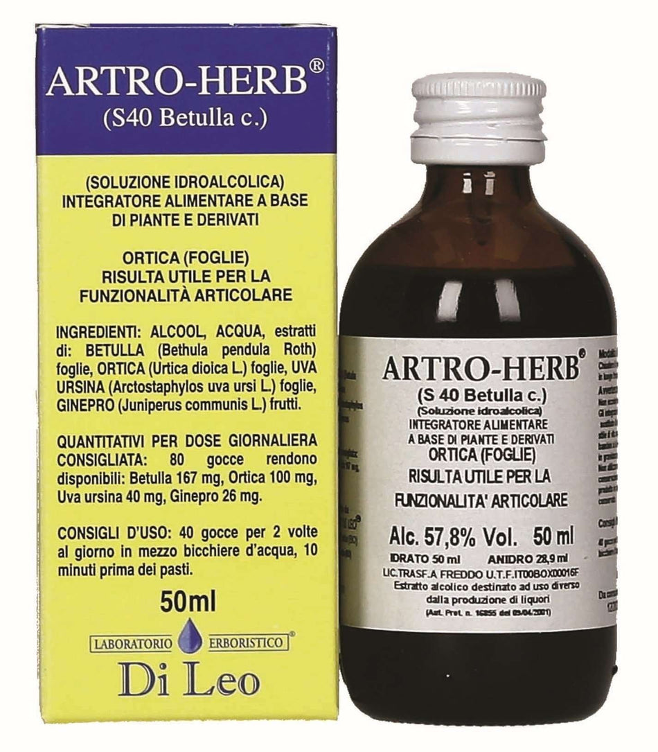 Artro-Herb® - Betulla – 50ml Prodotti Erboristici LABORATORIO ERBORISTICO DI LEO   