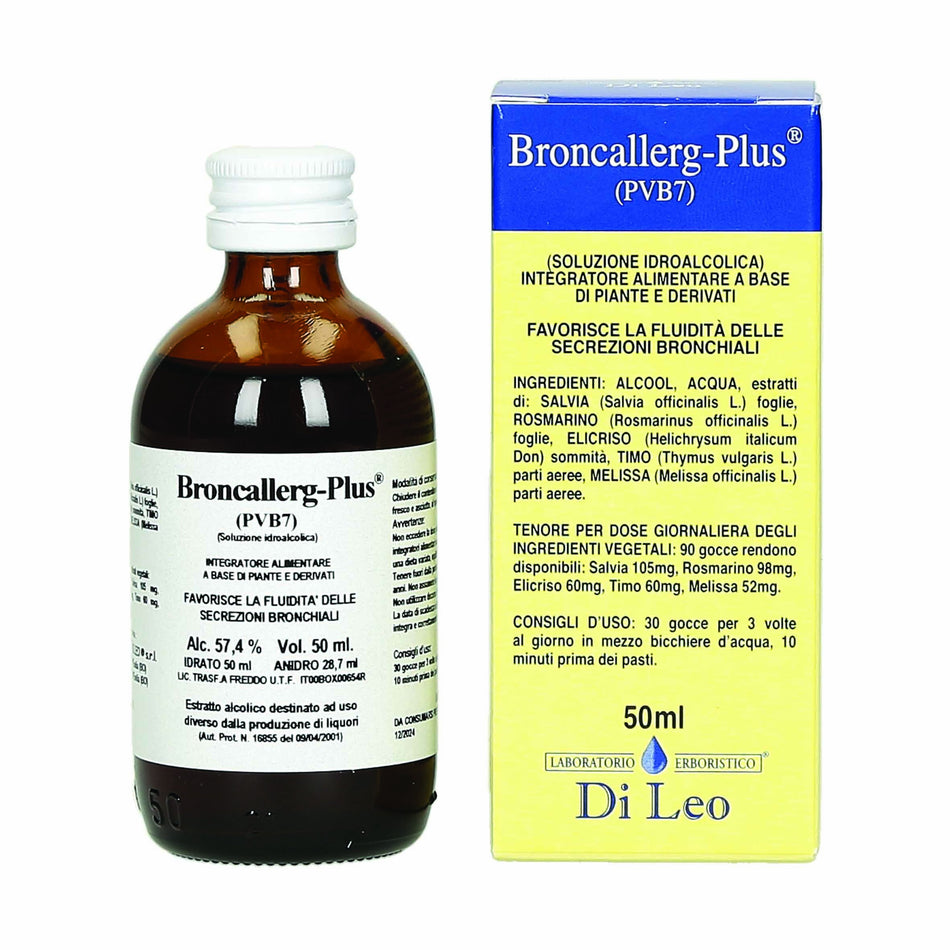 Broncallerg-Plus® (PVB7) – 50ml Prodotti Erboristici LABORATORIO ERBORISTICO DI LEO   