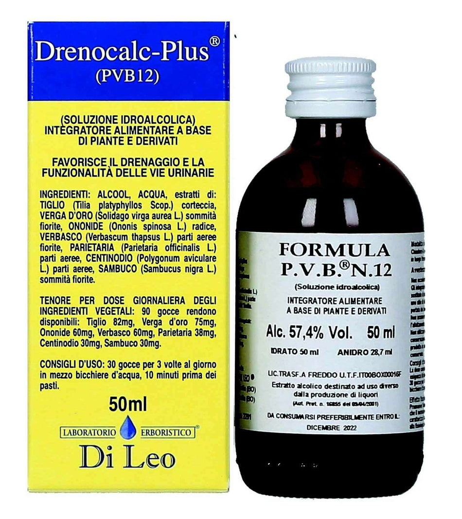 Drenocalc-Plus® Di Leo(PVB12) – 50ml  LABORATORIO ERBORISTICO DI LEO   