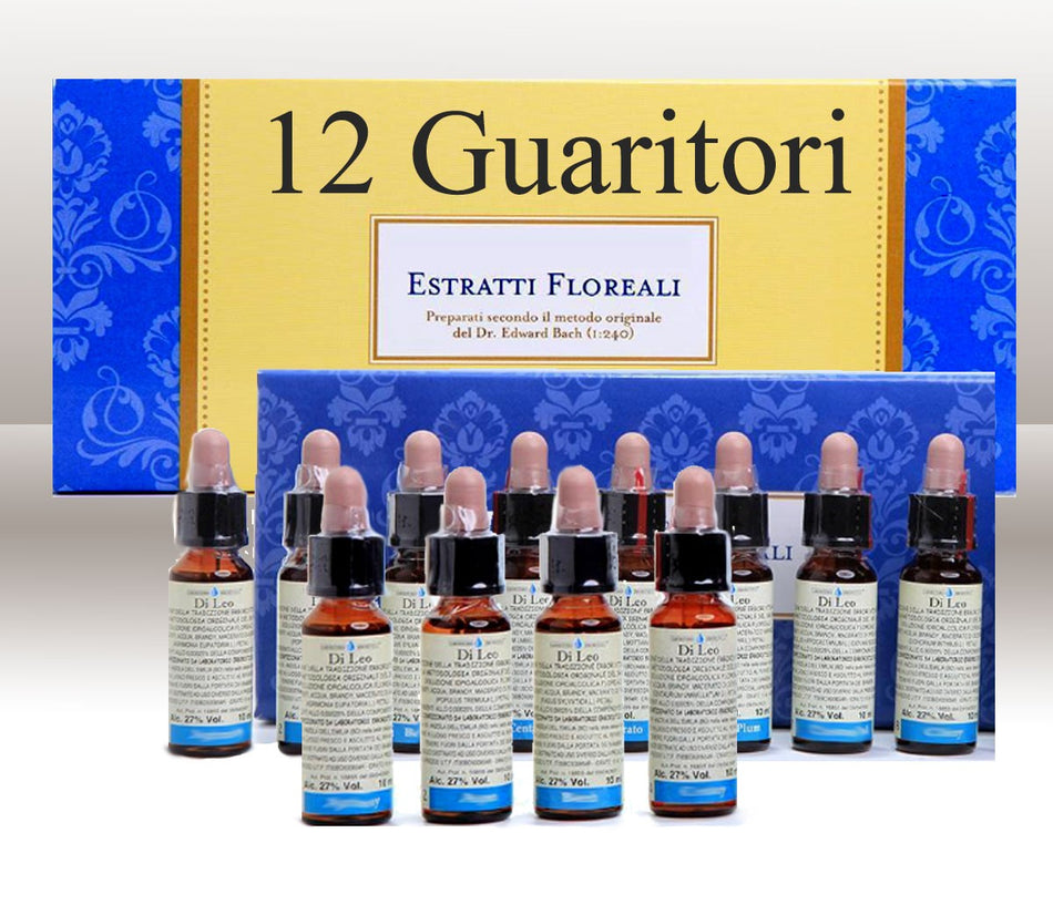 Set Completo 12 Guaritori - 12 Flaconcini da 10ml - Fiori di Bach Fiori di Bach LABORATORIO ERBORISTICO DI LEO   